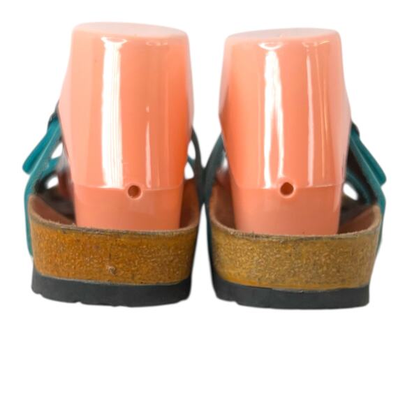 BIRKENSTOCK Arizona Turquoise Suede Leather Sandals Women’s Size EU 38 US 7–7.5 - Picture 9 of 11